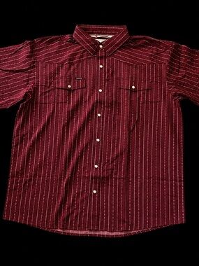 Poncho Short Sleeve Snap Shirt Men's Regular Fit